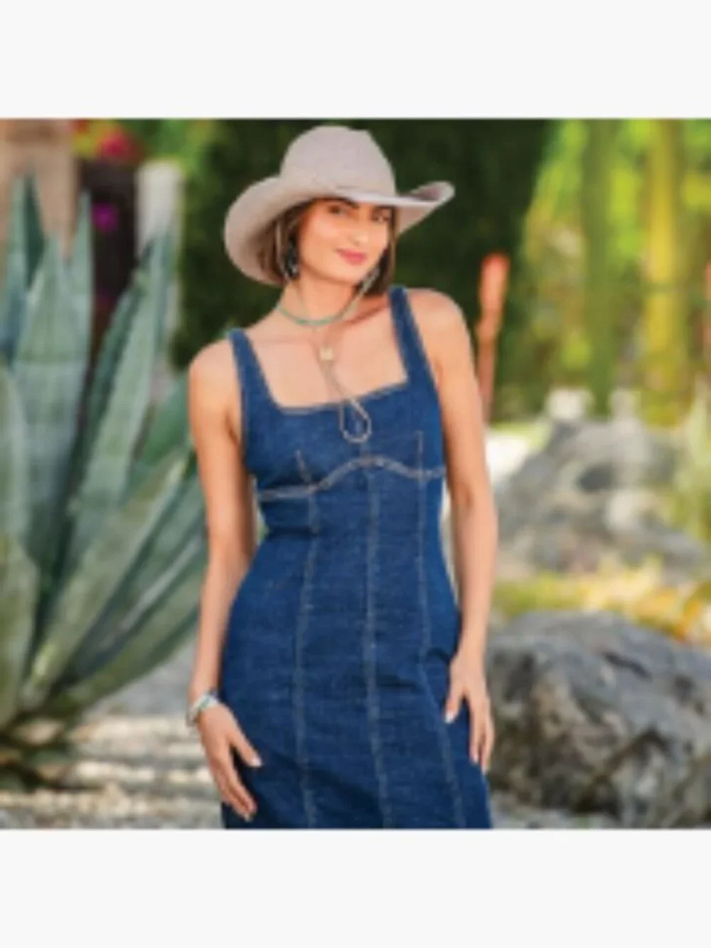 Women's Cowboy Hat with UPF 50+ Sun Protection, Adjustable Fit, Packable