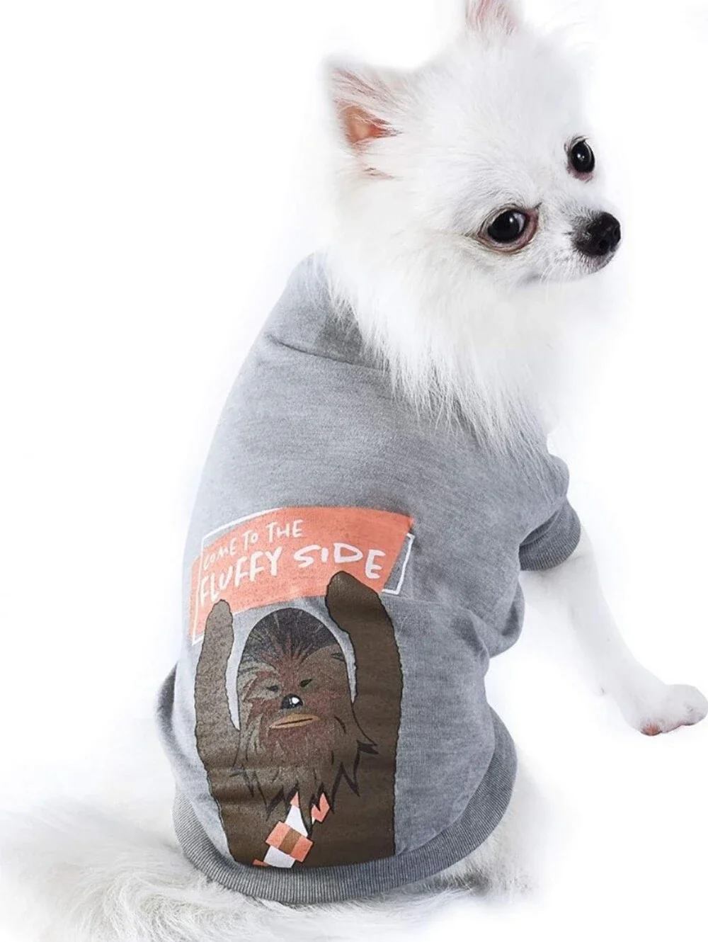 Dogs' Grey 'Fluffy Side' Chewbacca Graphic Tee