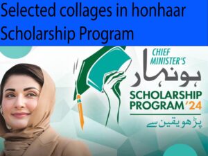 honhar scholarship program collages