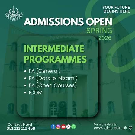 aiou admissions